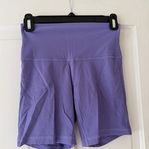 lululemon athletica Lavender High-Rise Bike Shorts